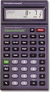 Calculated Industries ConcreteCalc 4215 - Concrete Construction Calculator