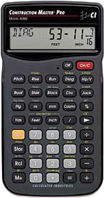 Calculated Industries Construction Master Pro 4060 - Top-of-the Line Jobsite Calculator