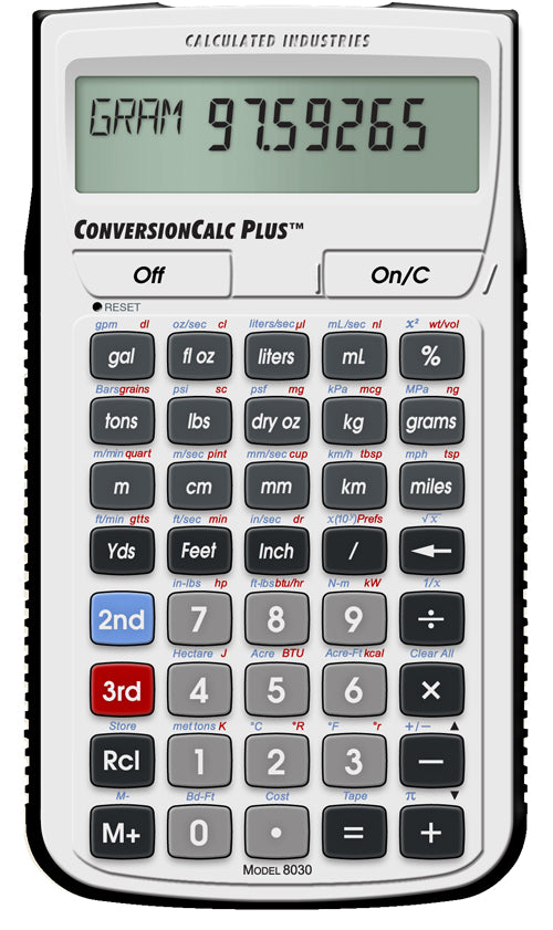 Calculated Industries ConversionCalc Plus 8030 - Professional Conversion Calculator