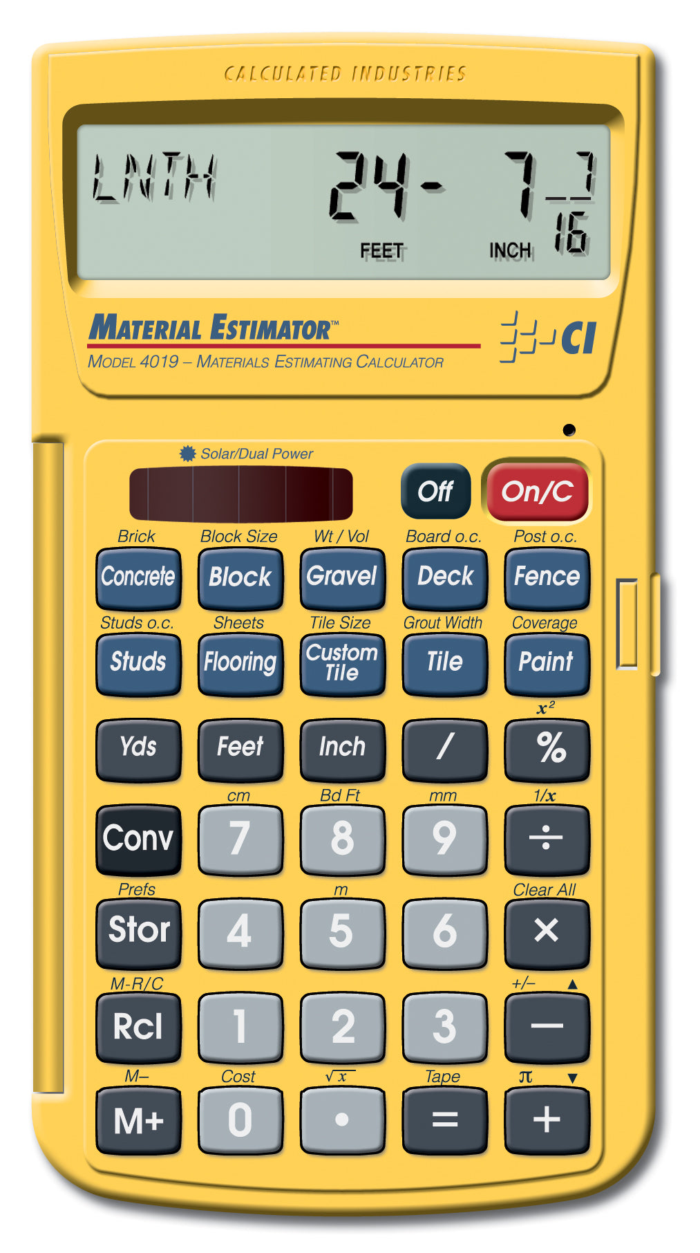 Calculated Industries Material Estimator 4019 - Materials Estimating Calculator