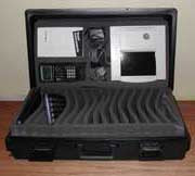 Hard Case for 16 Keyboards and 1 Viewscreen Set, Book, and TI-80 Series in Cradle