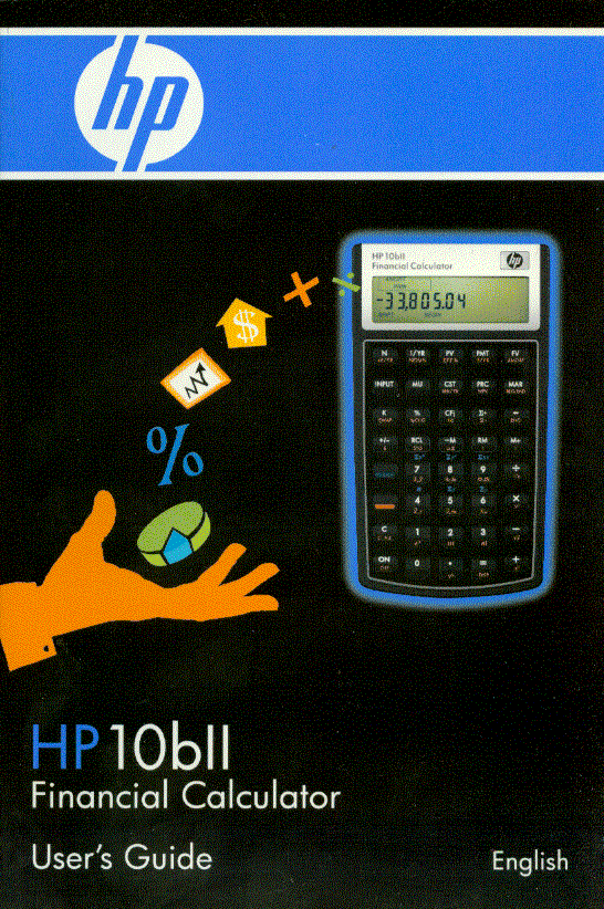 Hewlett Packard HP-10BII Calculator User's Guide