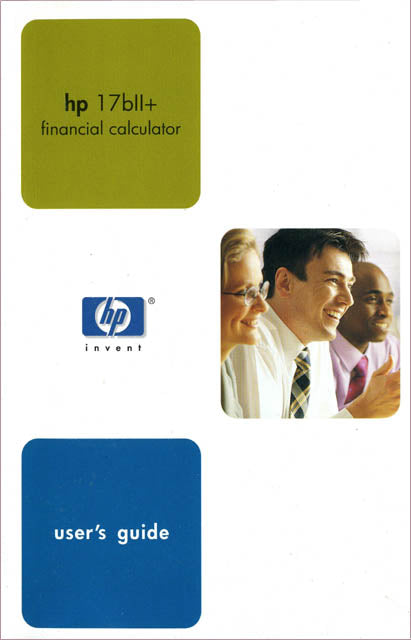 Hewlett Packard HP-17BII Plus Calculator User's Guide