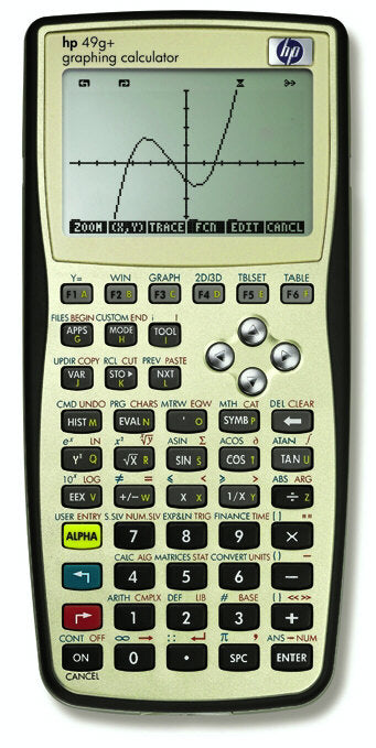 Hewlett Packard HP-49G+ RPN and Algebraic Graphing Calculator (Refurbished)