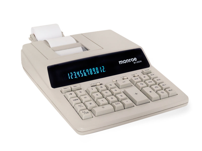 Monroe 6120X 12-Digit 3.6 LPS Medium Duty Printing Calculator