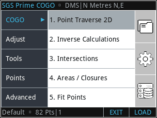 SGS Prime COGO Standard Software Download for HP Prime Calculator