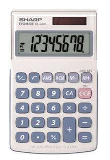 Sharp EL-240SB Basic Dual-Powered Large Display Calculator