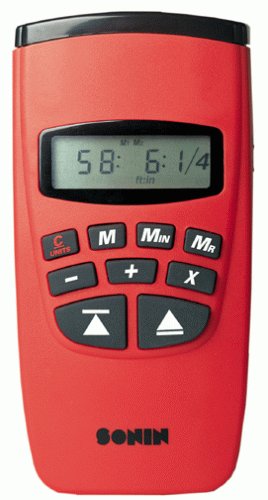 Sonin 10075 Laser Targeting Range Finder - Ultrasonic Distance Measuring Tool with Laser Targeting
