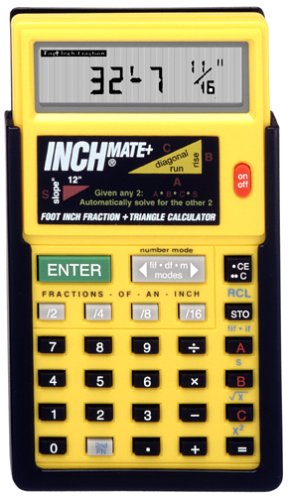 Sonin DT-110 InchMate Plus - Foot-Inch-Fraction Plus Triangle Calculator