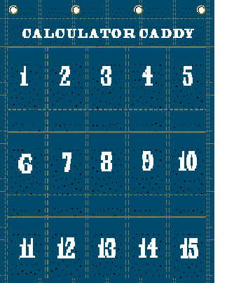 Stokes Publishing Calculator Caddy III - For 15 TI-10, TI-15, Casio fx-300w, Graphing, and Similar Calculators
