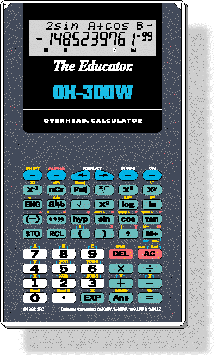 Stokes Publishing OH-300w Casio fx-300W Overhead Calculator