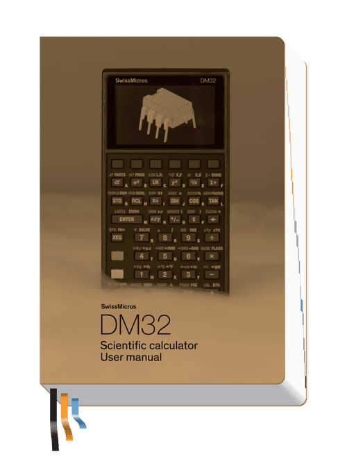 SwissMicros DM32 RPN Calculator User Manual