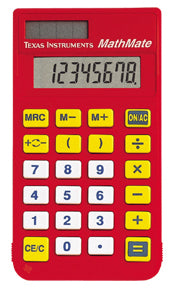 Texas Instruments TI-7 Math Mate Solar Calculator