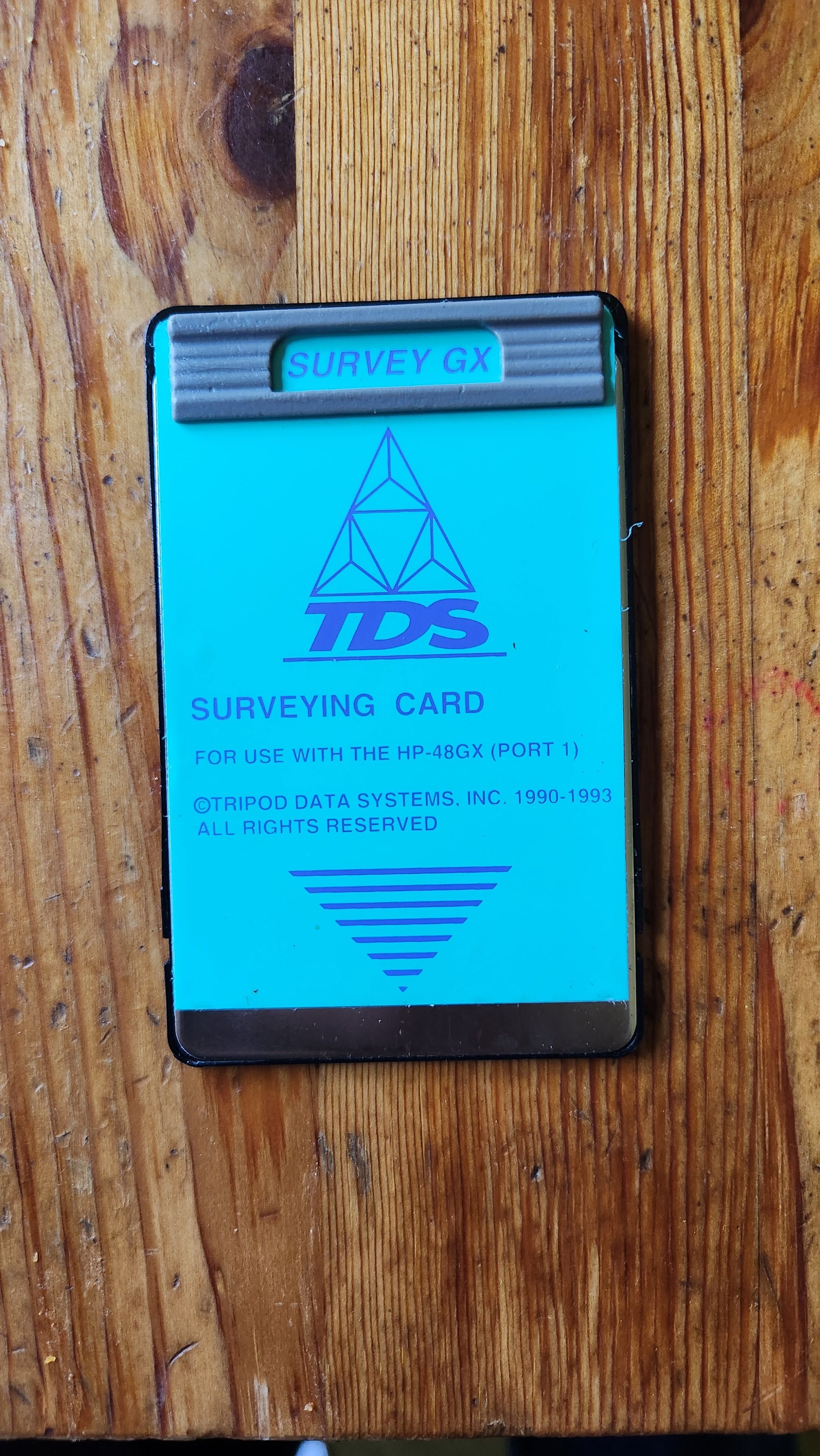 TDS Used Surveying Card for HP Calculators