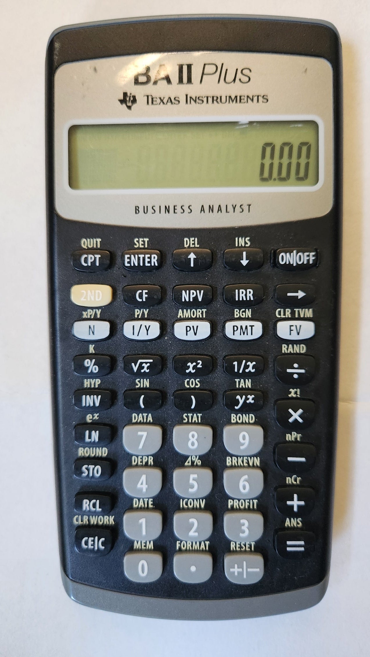 Texas Instruments Used BA-II Plus Financial Calculator