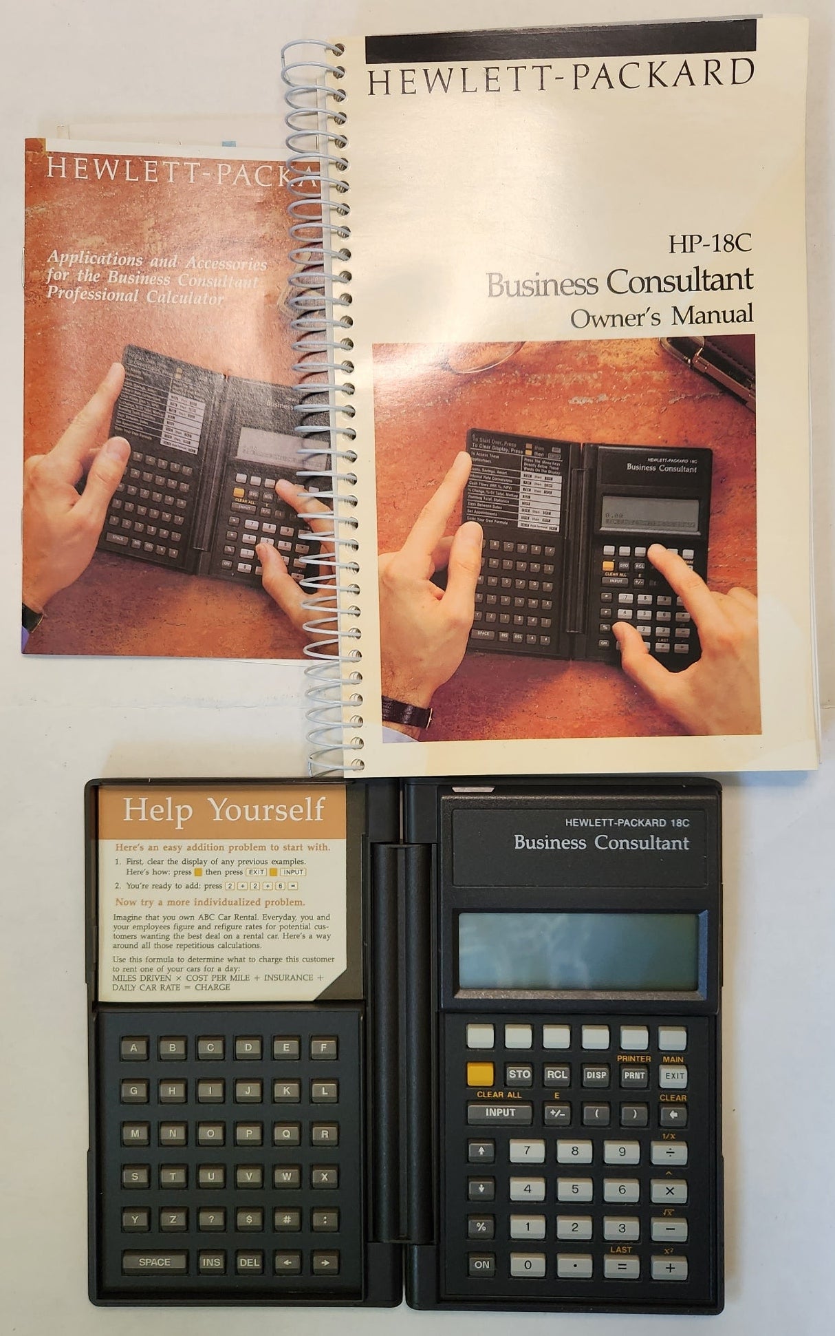 Hewlett Packard HP-18C Business Consultant Vintage Algebraic Financial Calculator