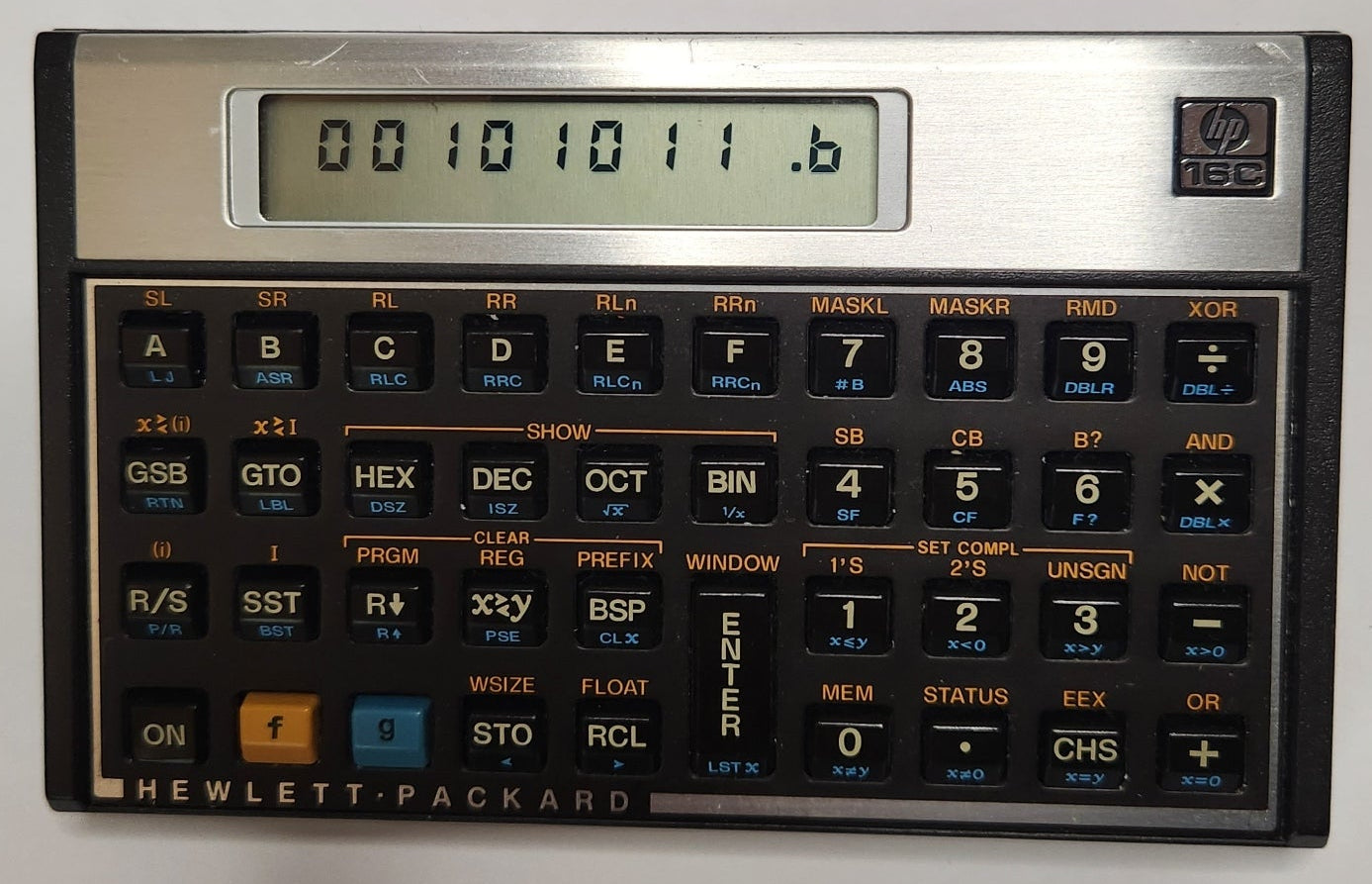 Hewlett Packard Used HP-16C RPN Computer Scientist Calculator