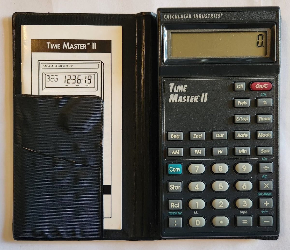 Calculated Industries Time Master II 9130 - Time Calculator for Pilots, Accounting, Broadcasting, Athletics