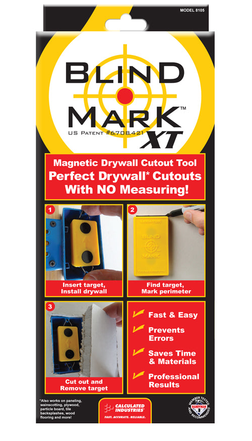 Calculated Industries 8105 Blind Mark Magnetic Drywall Locator Tool