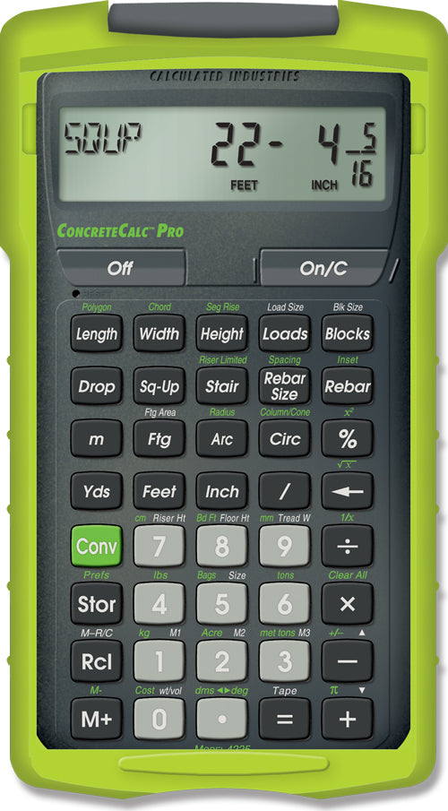 Calculated Industries ConcreteCalc 4225 - Concrete Construction Calculator