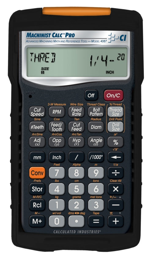 Calculated Industries Machinist Calc Pro 4087 - Advanced Machining Math Calculator