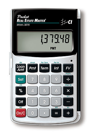 Calculated Industries Pocket Real Estate Master 3275 - Portable Easy-to-Use Loan Calculator
