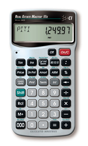 Calculated Industries Real Estate Master IIIx 3405 - Real Estate Finance Calculator