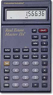 Calculated Industries Real Estate Master IIx 3235 - Easy-to-Use Real Estate Finance Calculator