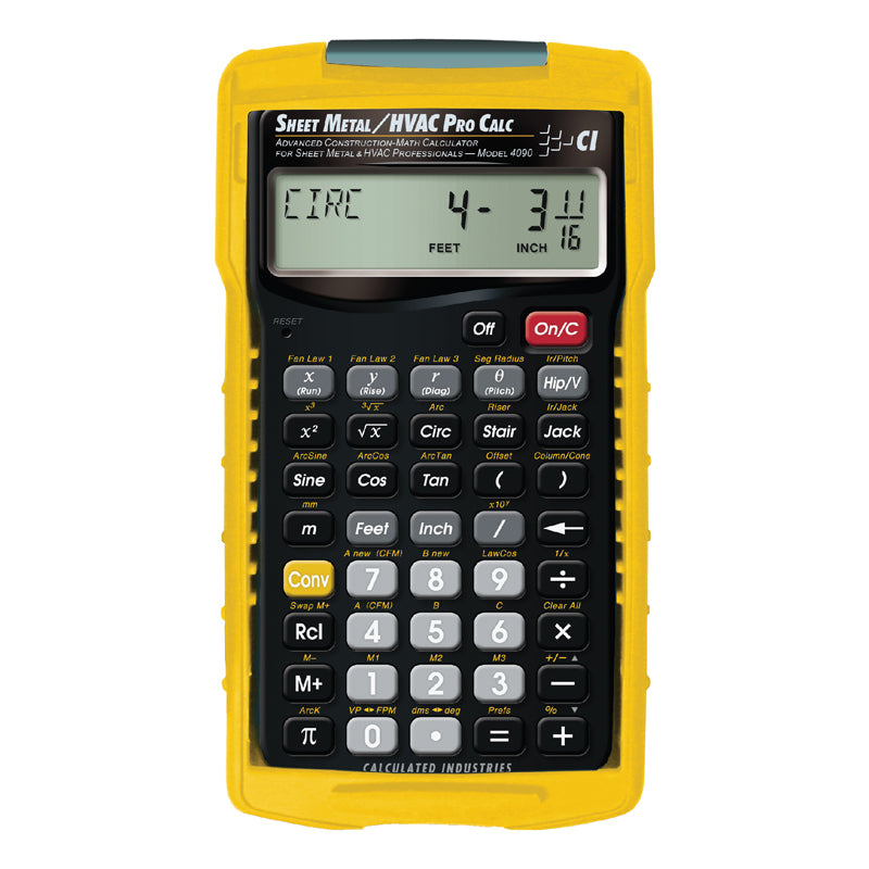 Calculated Industries Sheet Metal/HVAC 4090 - Advanced Construction Math Calculator