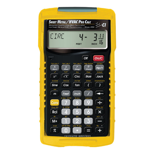 Calculated Industries Sheet Metal/HVAC 4090 - Advanced Construction Math Calculator