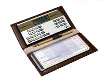 Canon Checkbook III Money Manager with Wallet Case and Pen