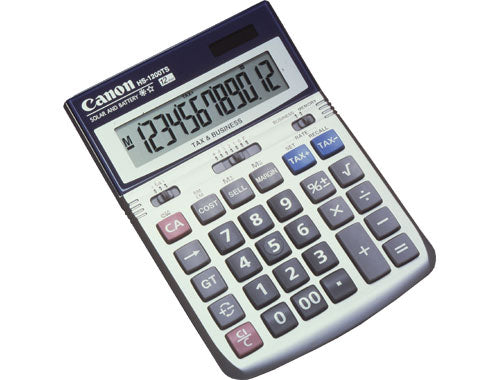 Canon HS-1200TS 12 Digit Dual Power Cost/Sell/Margin Display Calculator