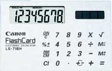 Canon LS-716H Basic Solar Credit Card Size Calculator with Wallet Case