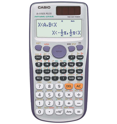 Casio FX-115ES Plus 2-Line Solar Scientific Calculator