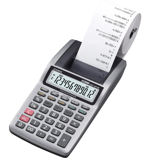 Casio HR-8TMPlus 12 Digit 1.6 LPS Portable Printing Calculator