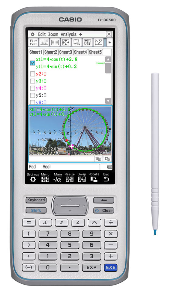 Casio Prizm FX-CG500 3D Color Graphing Calculator