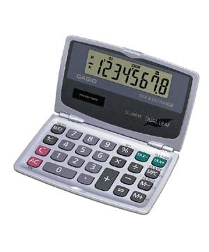 Casio SL-200TE Solar Tax & Currency Wallet Calculator