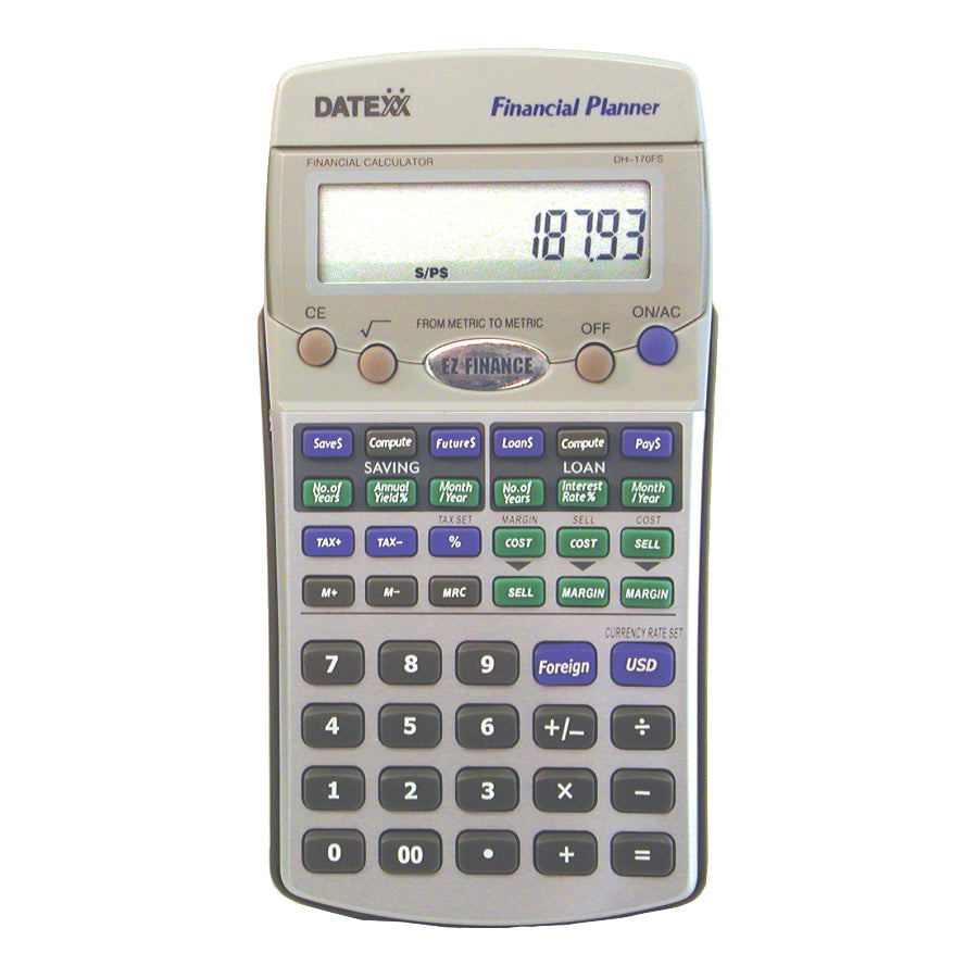 Datexx DH-170FS EZ Financial Planning Calculator with Loans