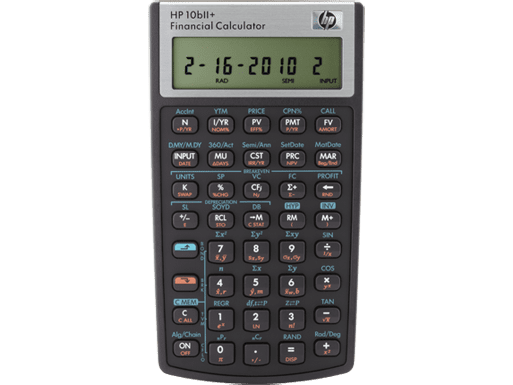 Hewlett Packard HP-10BII Plus Financial Calculator