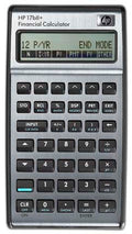 Hewlett Packard HP-17BII+ RPN and Algebraic Financial Calculator