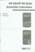 Hewlett Packard HP-6S Calculator User's Guide