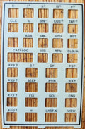 Hewlett Packard Standard Keyboard Overlay for HP 41C Series Calculators (Used)