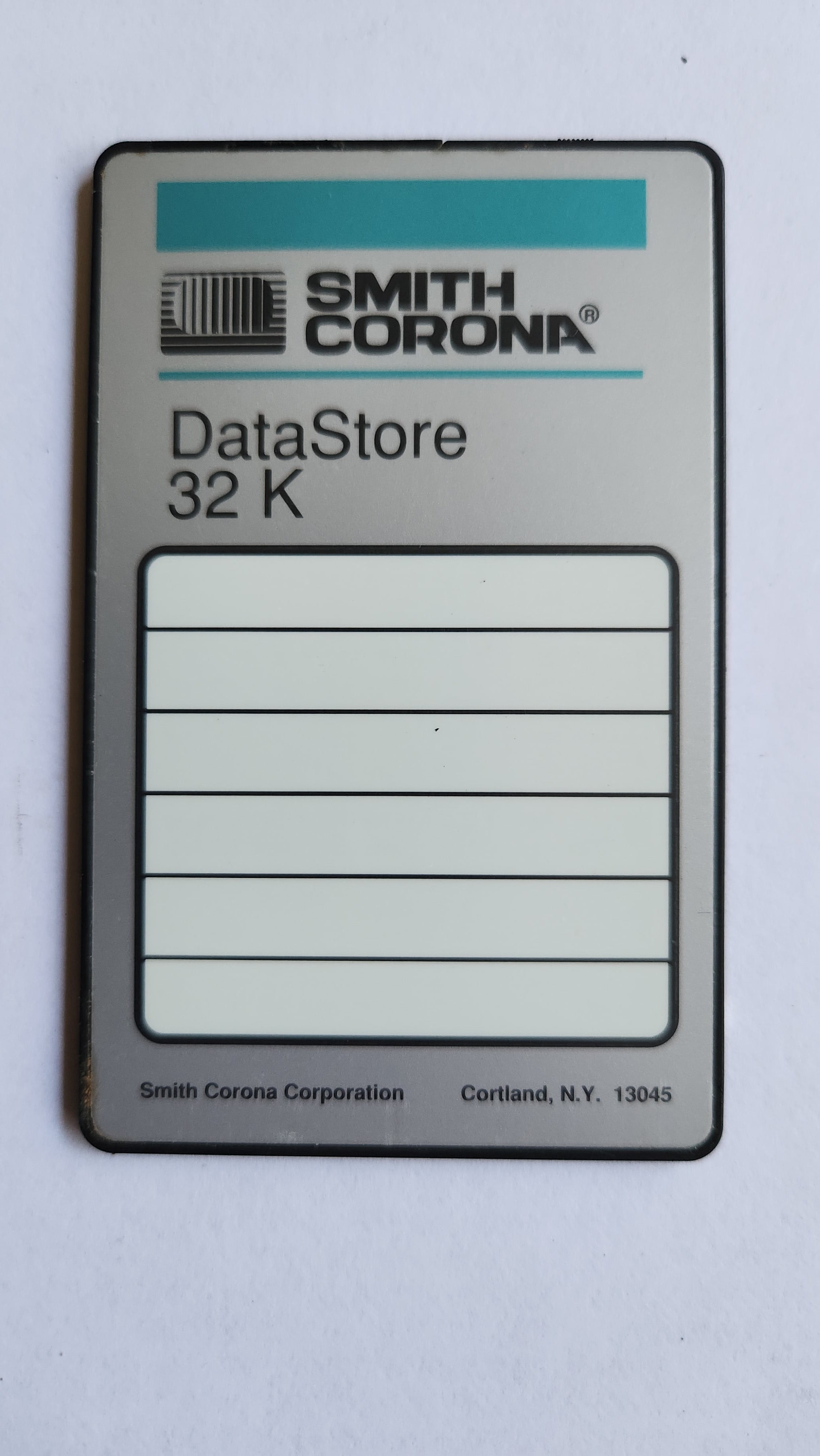 Smith Corona Used DataStore 32K Memory Card for HP Calculators