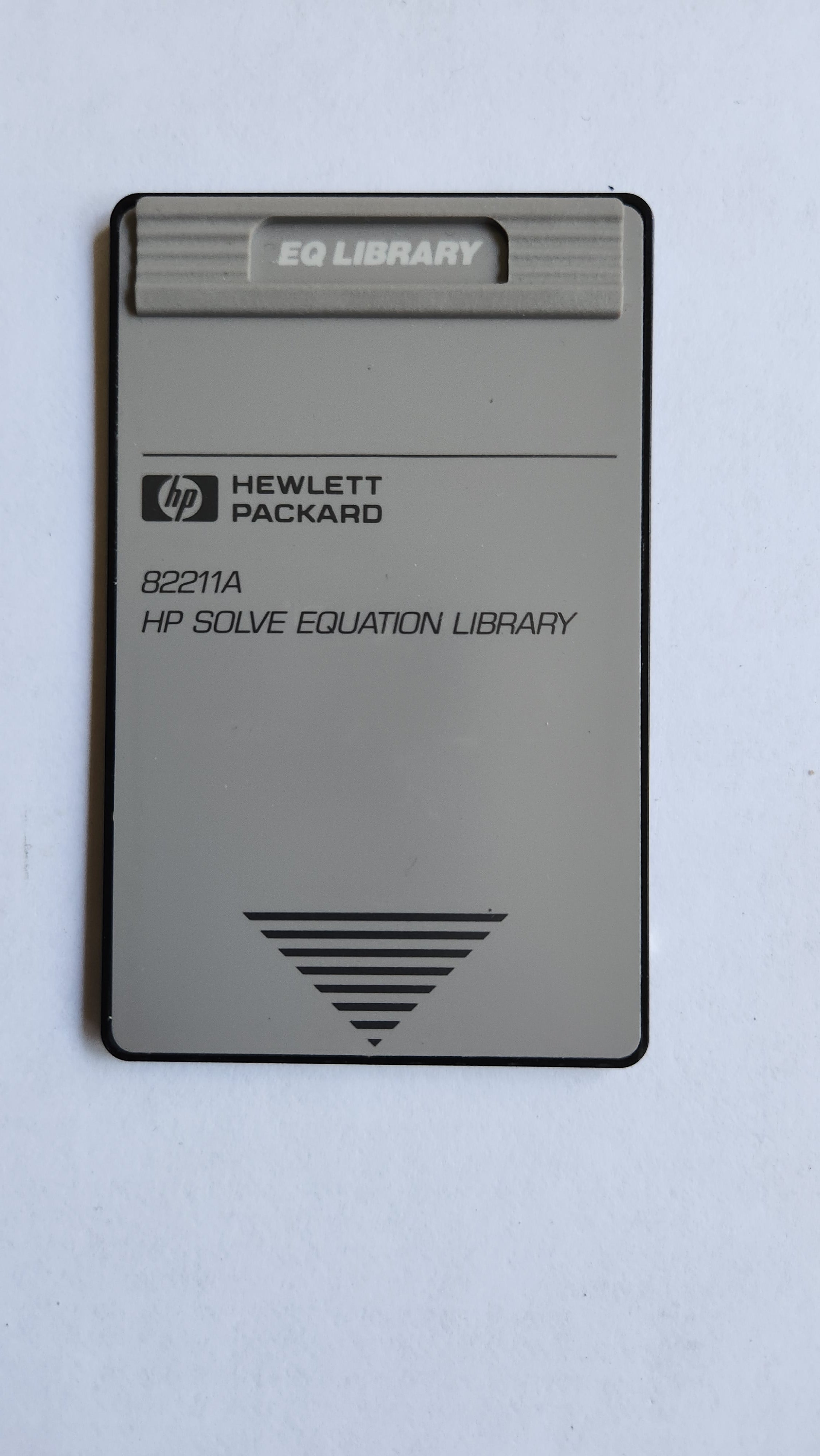 Hewlett Packard Used HP-82211A Solve Equation Library Card for HP-48SX