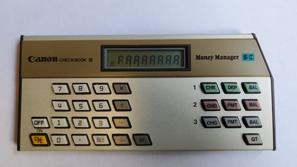 Canon Checkbook III Money Manager