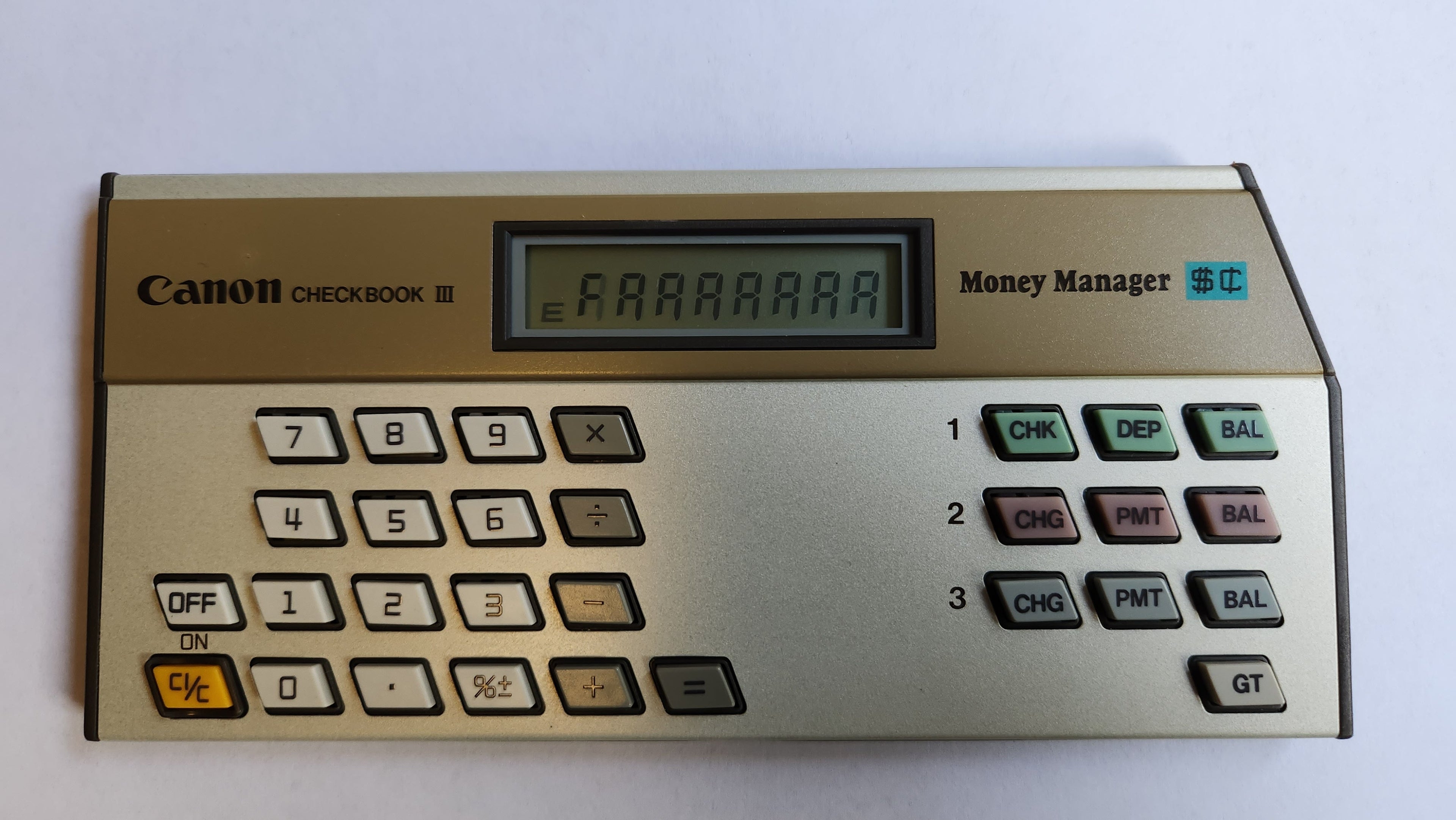 Canon Checkbook III Money Manager