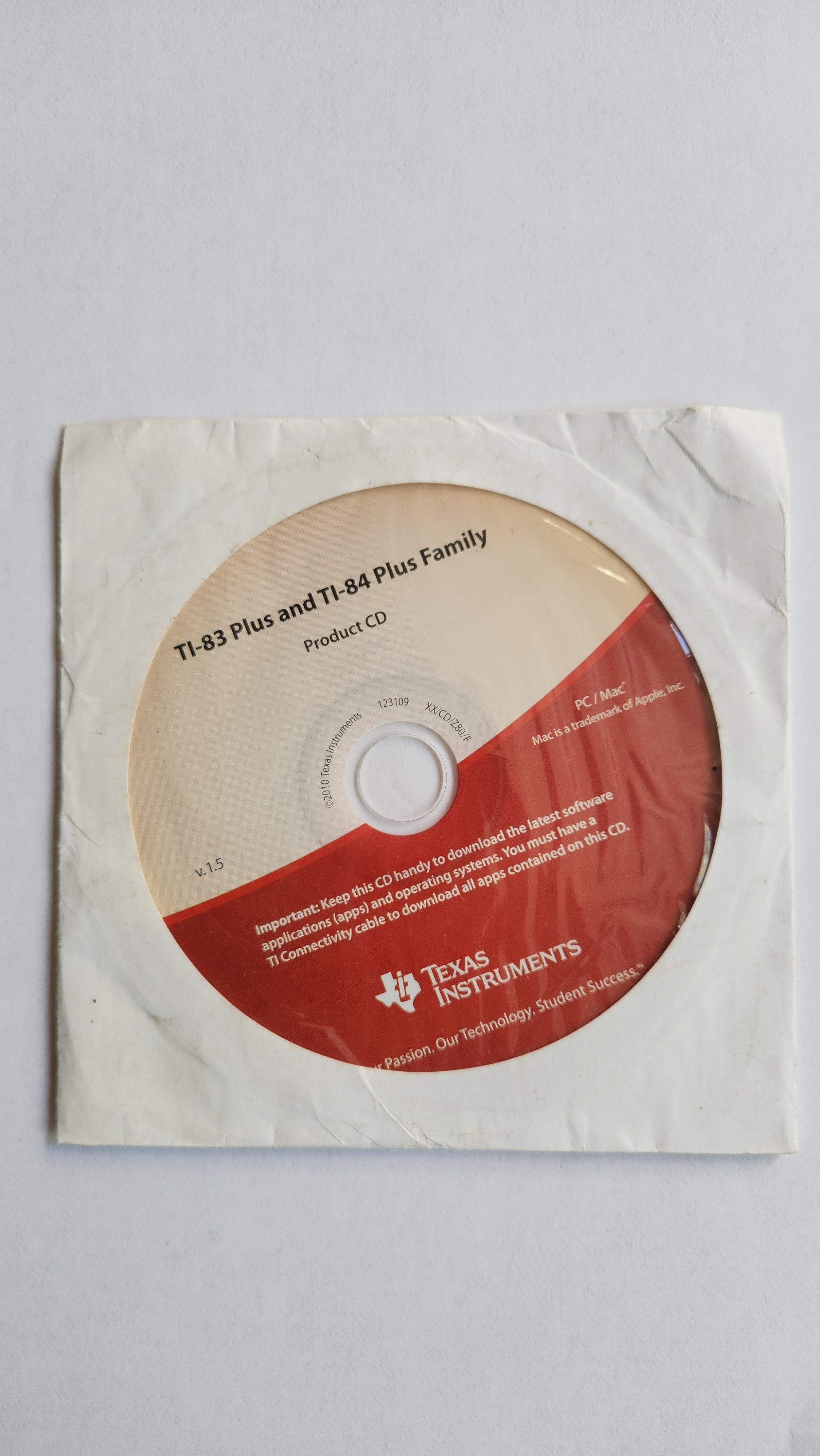 Replacement Product CDs for Texas Instruments Calculators (Used)