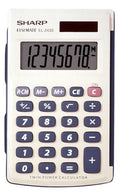 Sharp EL-243SB Basic Dual-Powered Large Display Calculator with Hard Cover