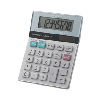 Sharp El331 Sharp EL-310MB Dual-Powered Slant Display Semi-Desktop Calculator ...