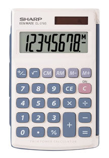 Sharp EL-376SB Dual-Powered Large Display Calcualtor